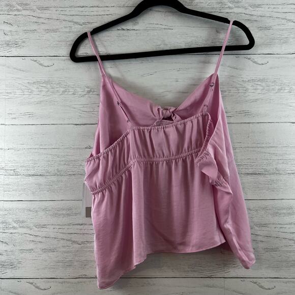 BP Pink Spaghetti Strap Tie Front Tank Top Size 2X - Picture 2 of 8